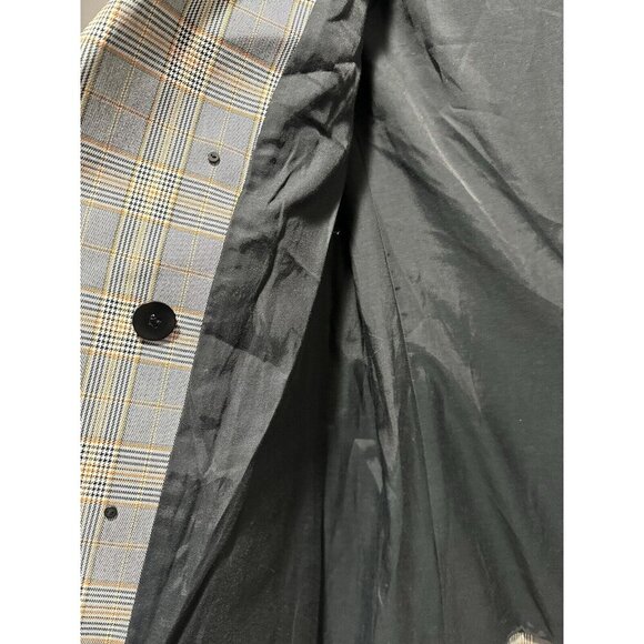 Tibi Two Tone Check Plaid Steward Double Breasted Blazer Women's 12 Chic NO BELT - Picture 8 of 13